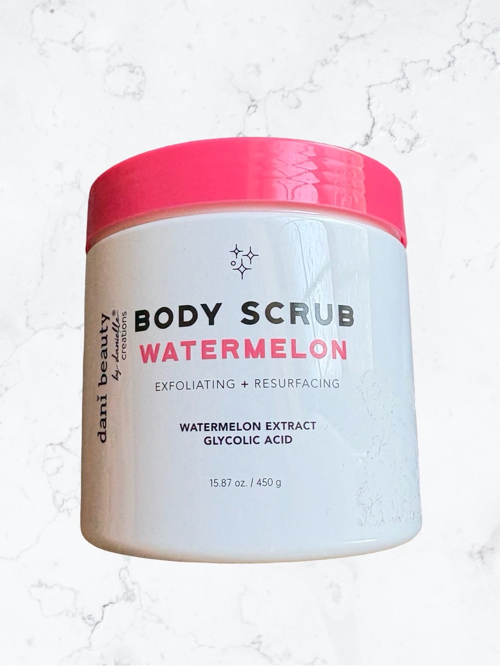 Dani Beauty Watermelon Body Scrub — Pink Lid Exfoliating - Picture 2 of 3